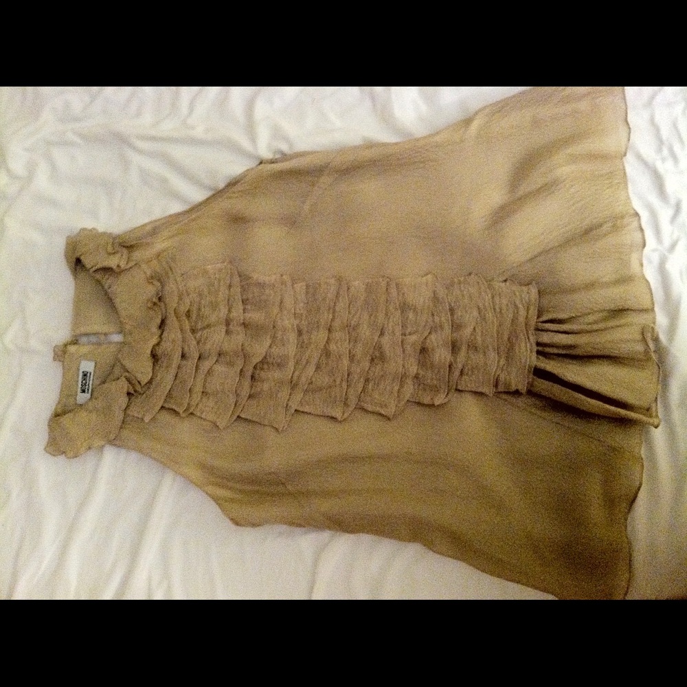 Moschino cheap and Chic 100% silk top (size USA 4)